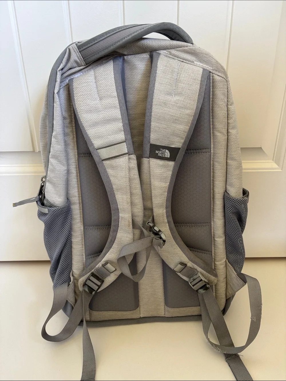 North Face Gray Jester Backpack Laptop Sleeve College School Travel Hiking